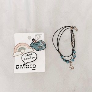 *Bundle* Pins and Beachy Elephant anklet